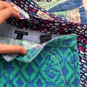 3 pairs of shorts girls size 10y, Tommy Hilfiger and Vineyard vines